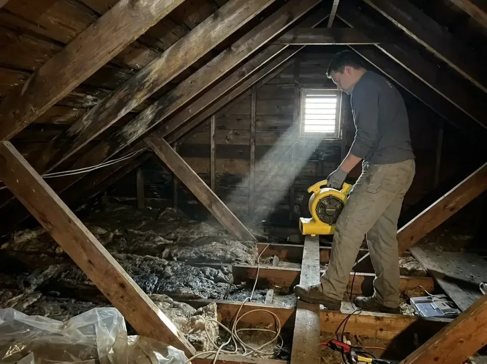 attic-water-damage-drying-proc-007 — frequently asked questions, Emergency Water Extraction & 24/7 Flood Response in Lovingt…